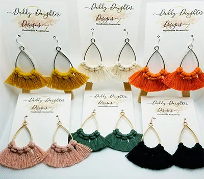  Macrame earrings collection